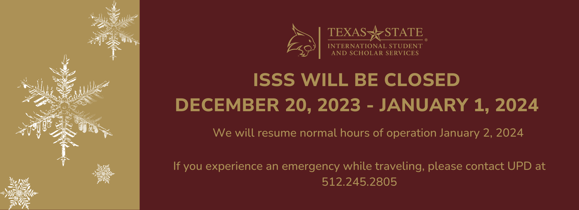 International Student and Scholar Services (ISSS) Texas State University